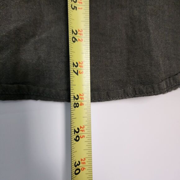 Cody James Shirt Mens Medium Drk Green Pearl Snap Button Up Short Sleeve Western - Picture 6 of 8